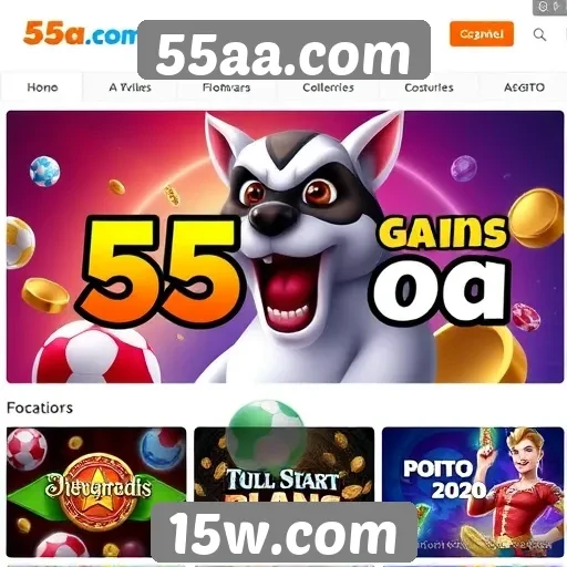 55aa.com oferece variedade de jogos online